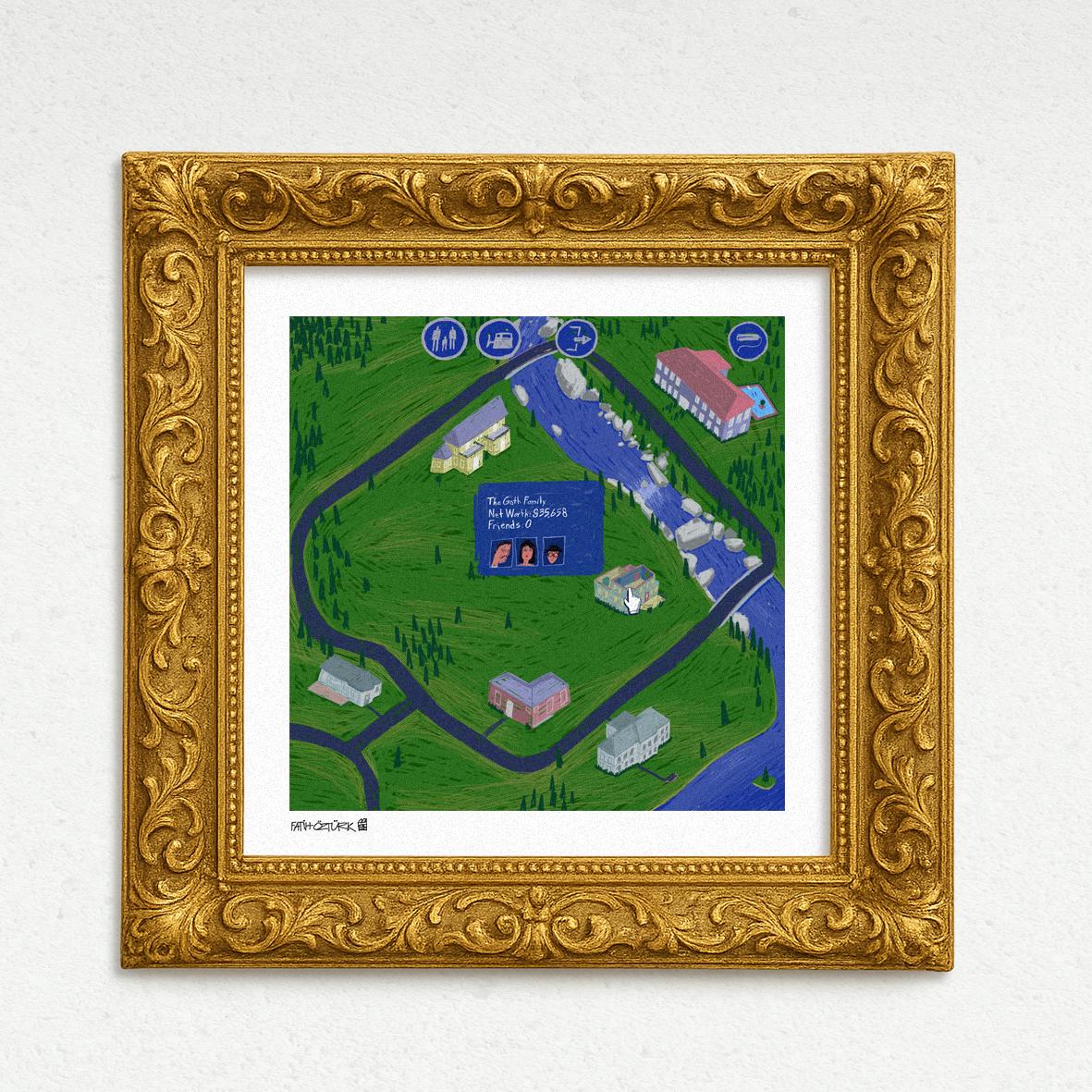Neighborhood (Fine Art Print-Poster)