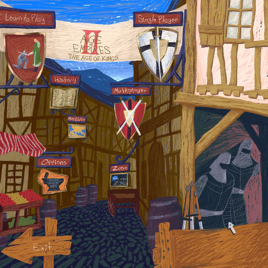 AOE2 Menu (Fine Art Print-Poster)
