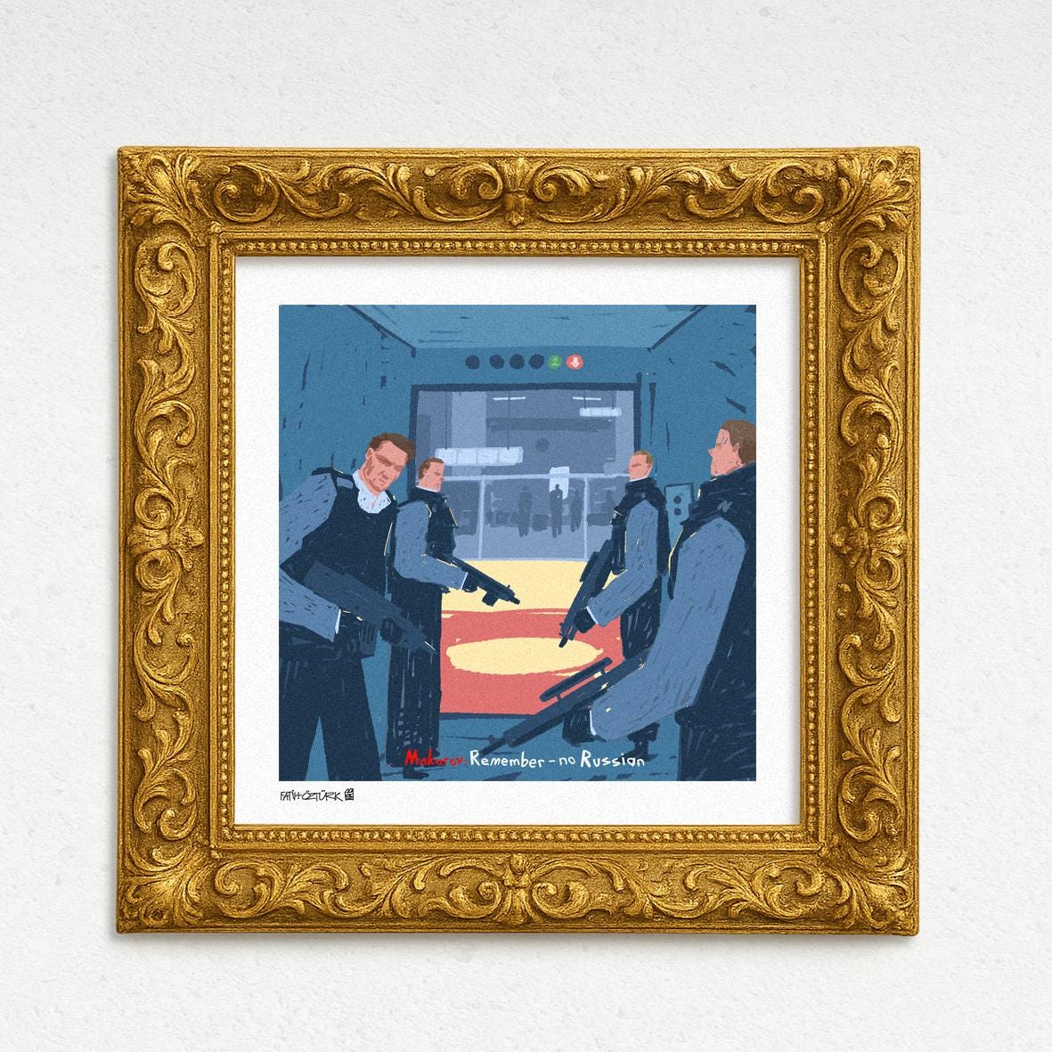 No Russian (Fine Art Print-Poster)