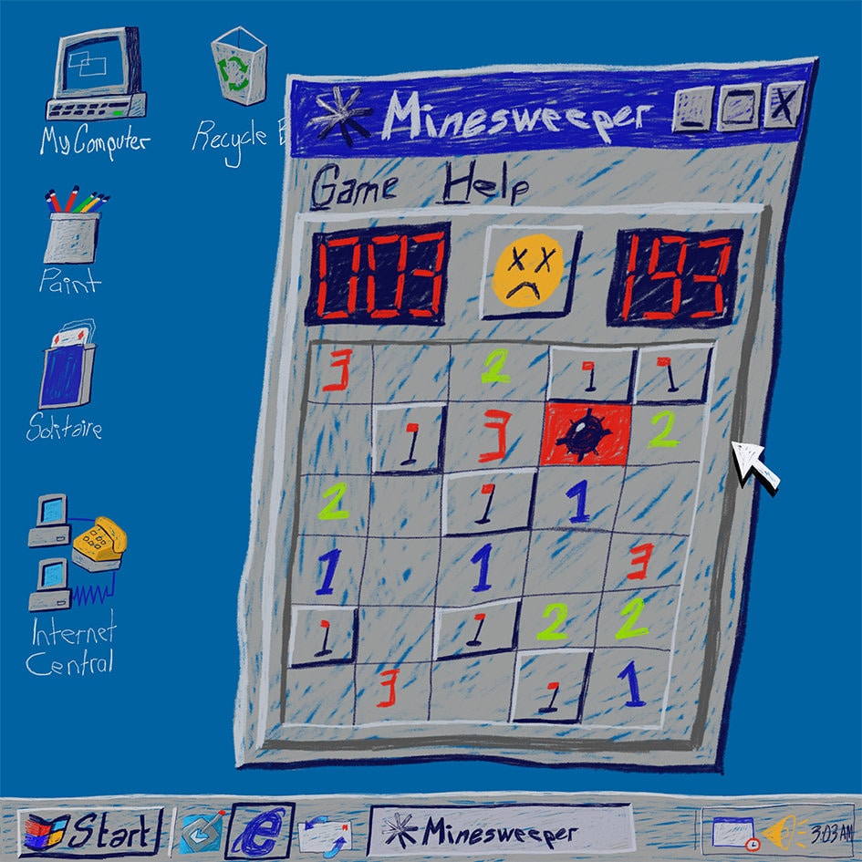 Minesweeper (Fine Art Print-Poster)