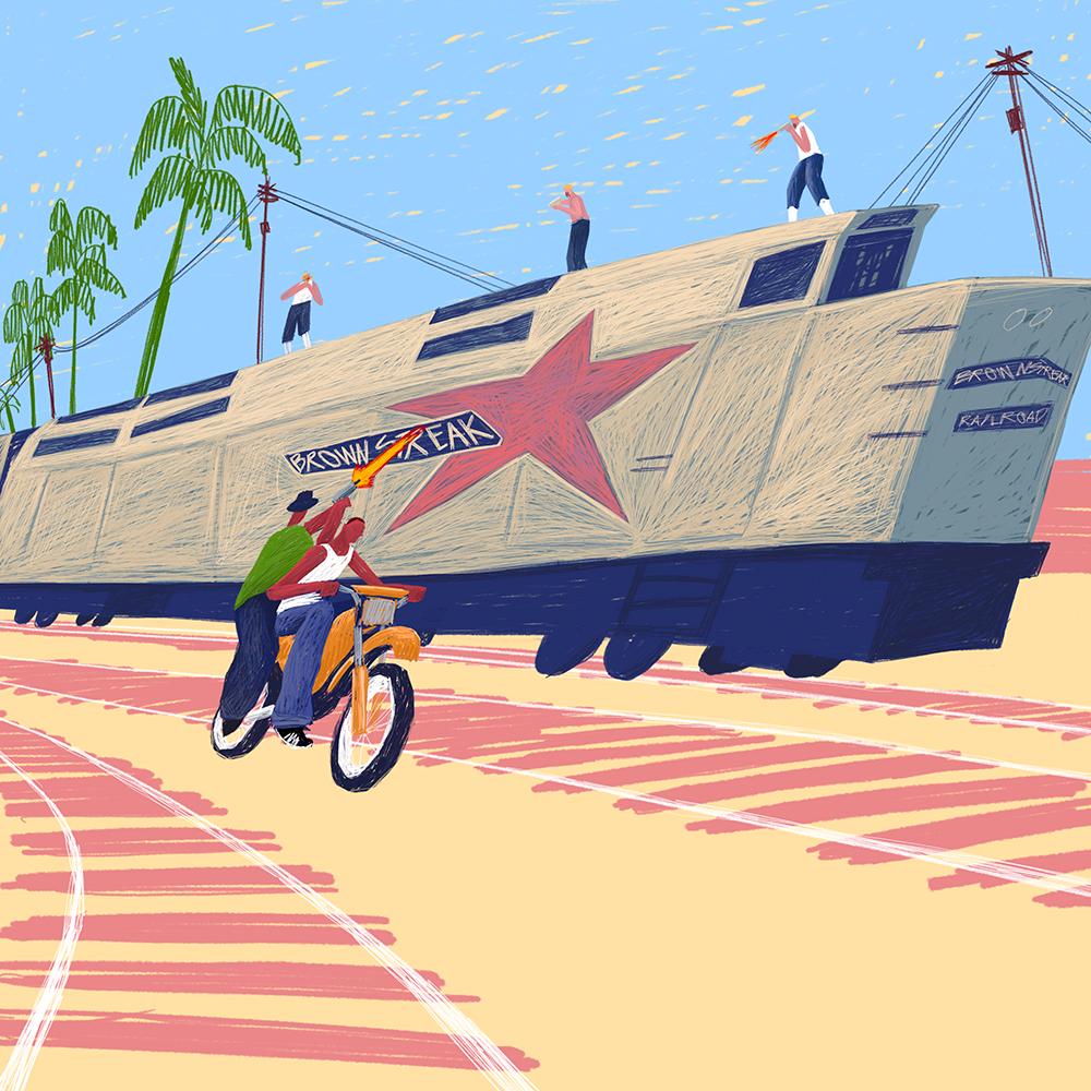 Wrong Side of the Tracks (Fine Art Print-Poster)