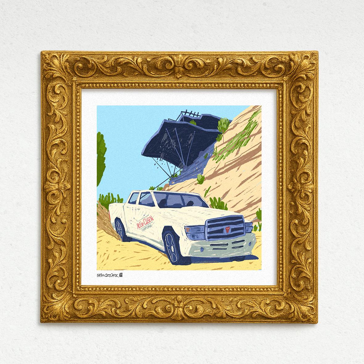 Wrong House (Fine Art Print-Poster)