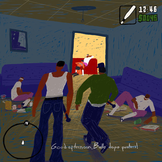 Balla dope pushers! (Fine Art Print-Poster)