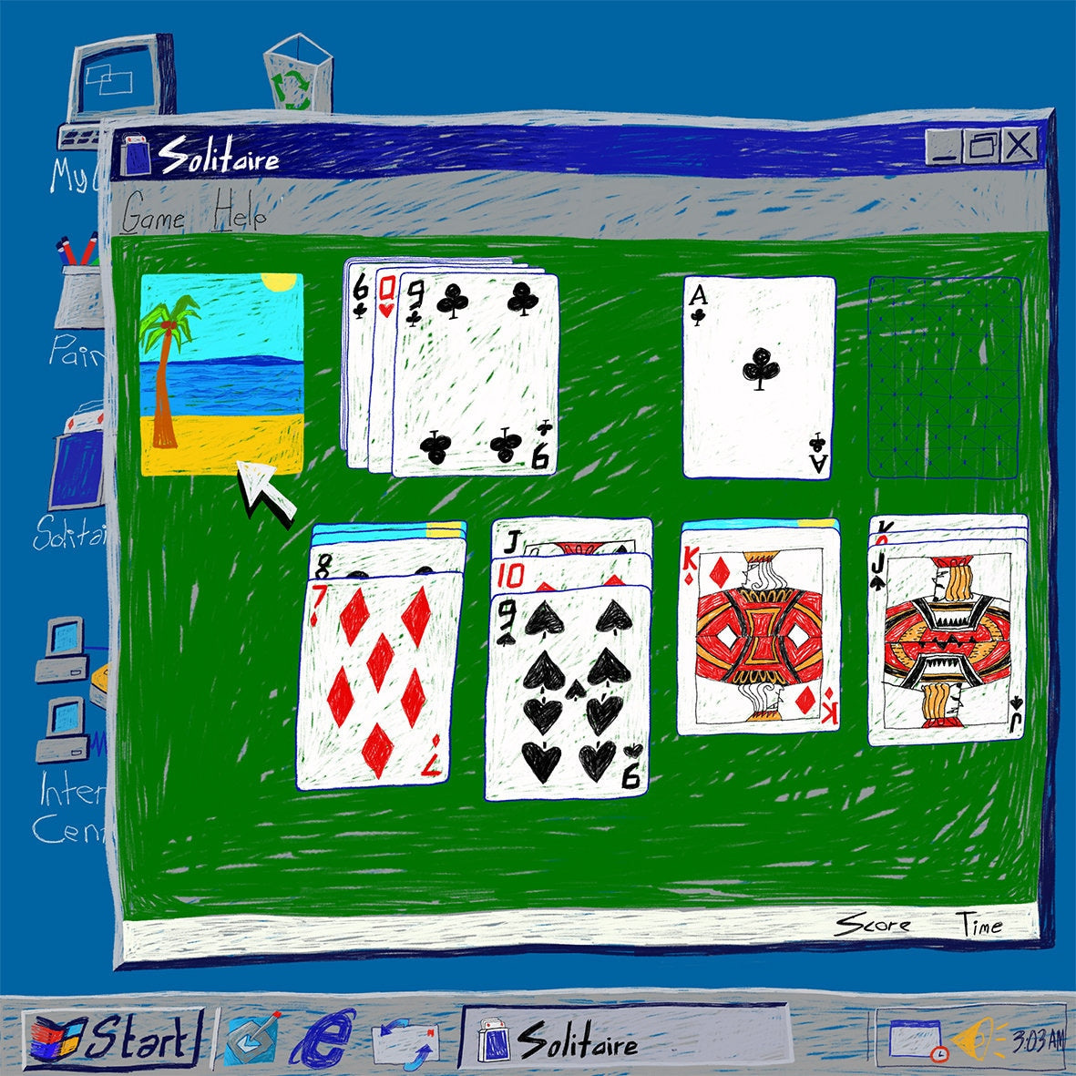 Solitaire (Fine Art Print-Poster)