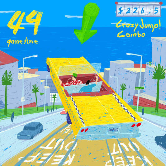 Crazy Taxi (Fine Art Print-Poster)