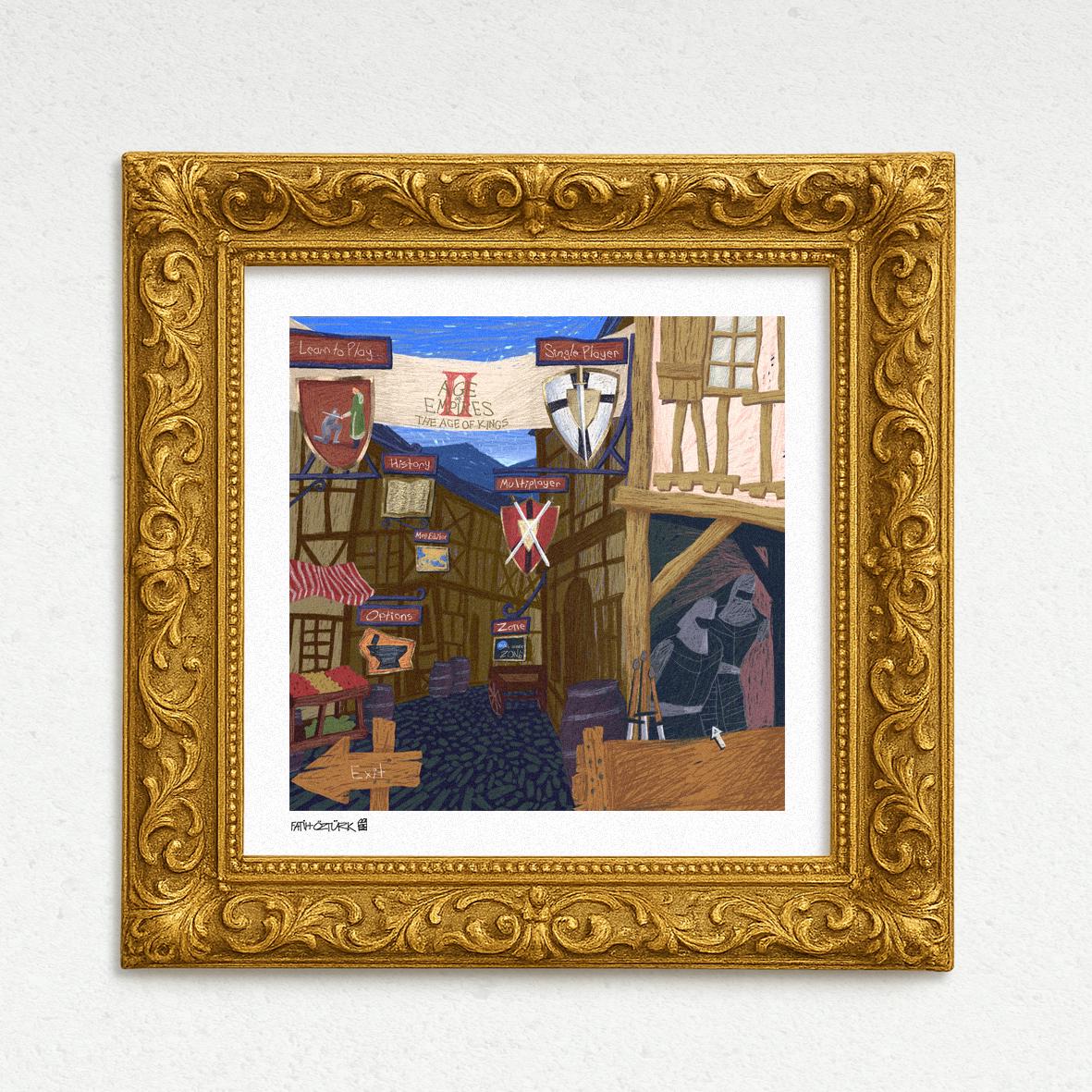 AOE2 Menu (Fine Art Print-Poster)