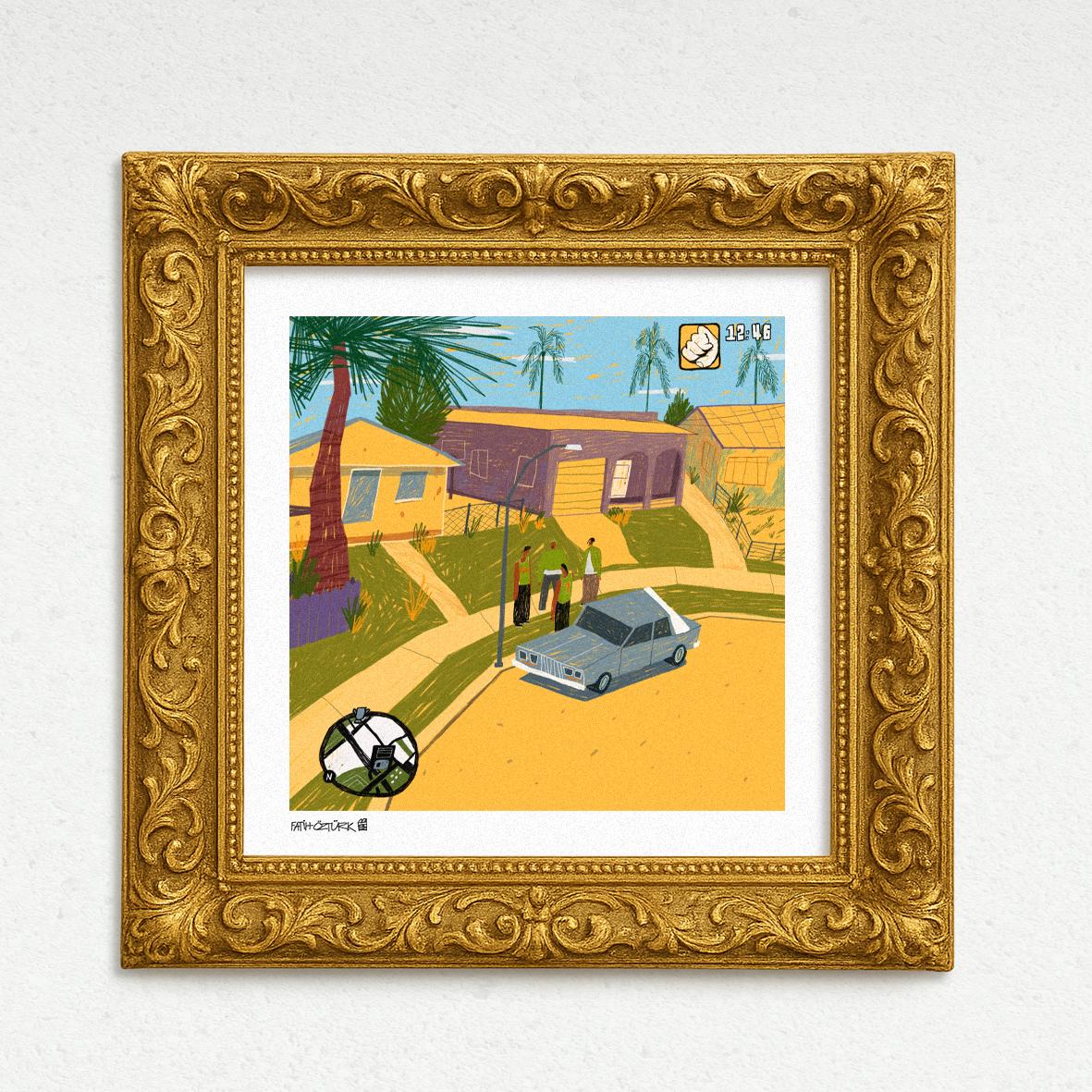 Grove Street Families (Fine Art Print-Poster)