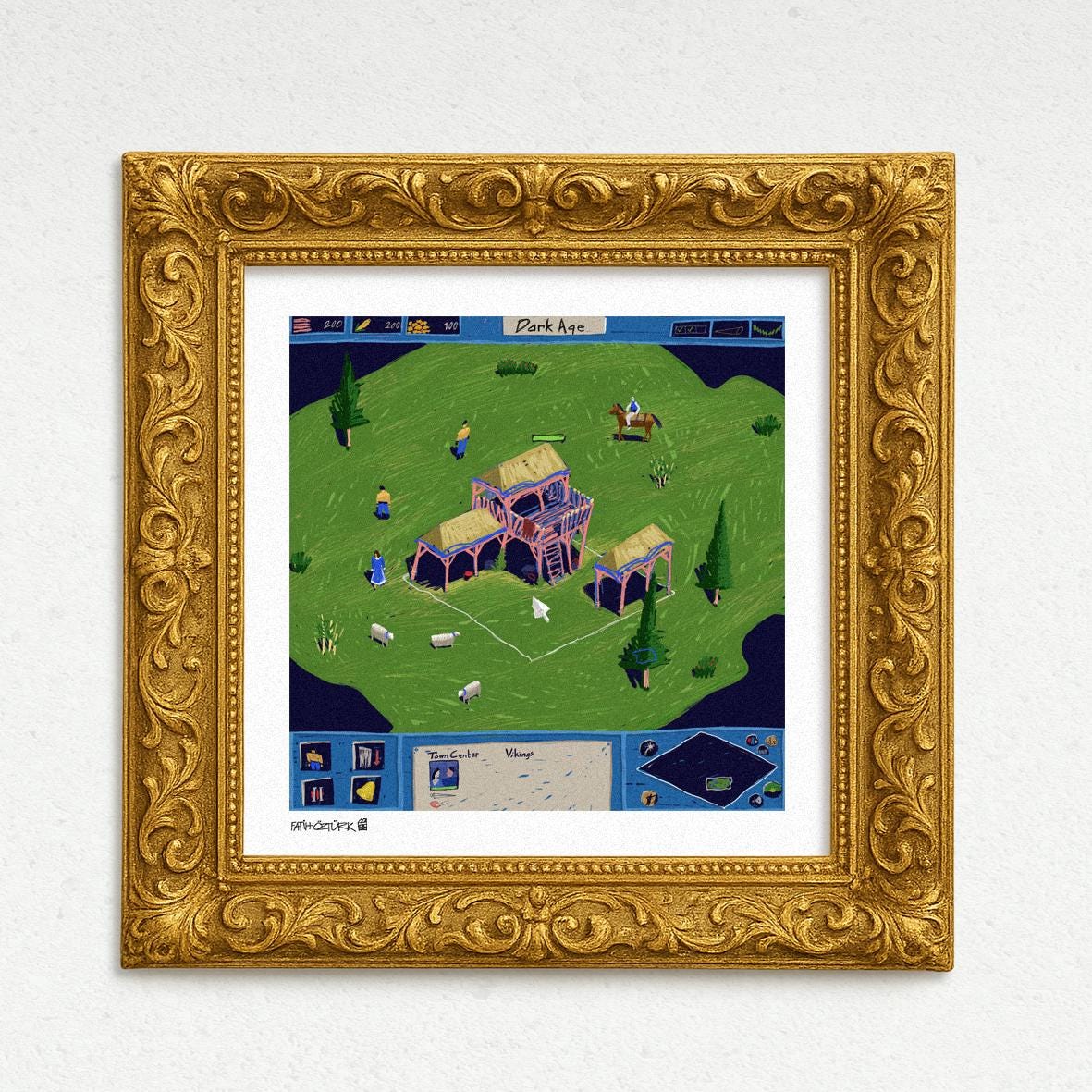 Dark Age (Fine Art Print-Poster)