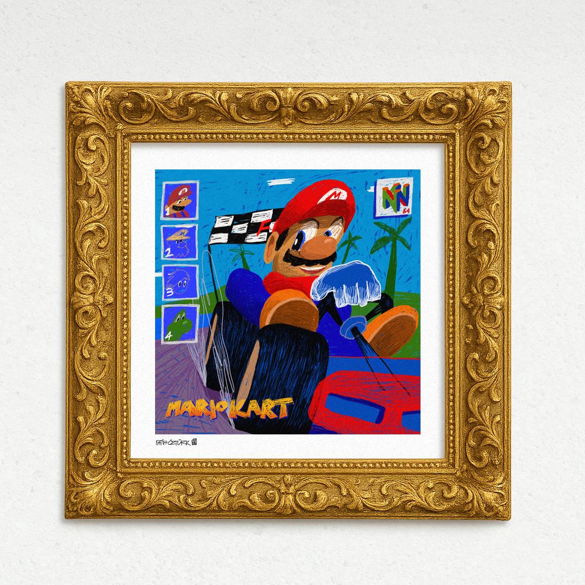 Mario Kart (Fine Art Print-Poster)