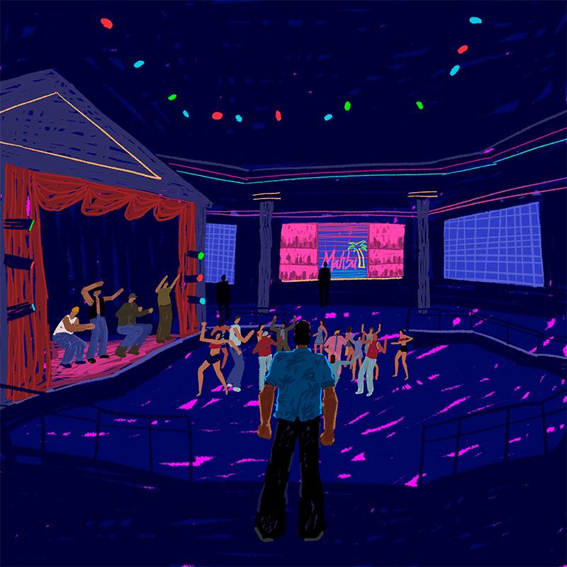 Malibu Club (Fine Art Print-Poster)