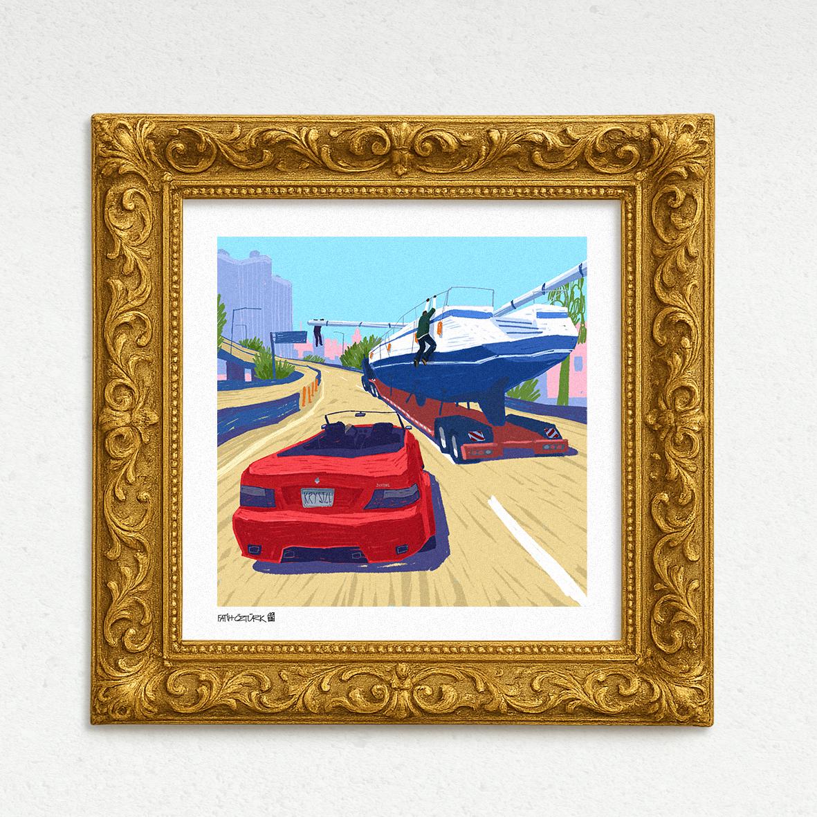 Catch Jimmy (Fine Art Print-Poster)