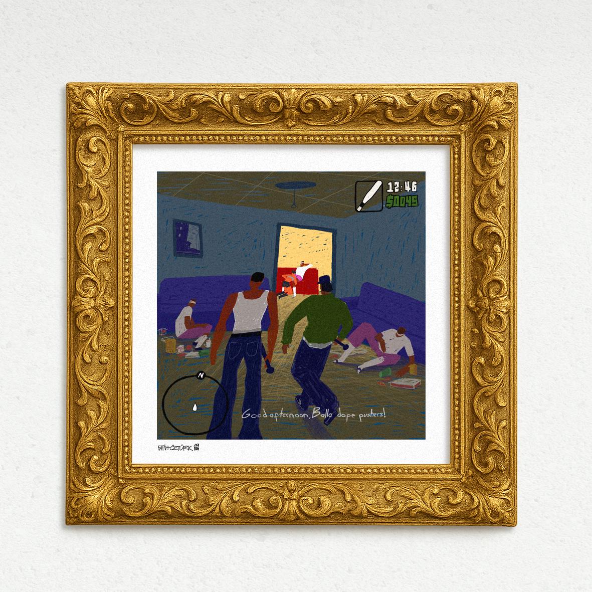 Balla dope pushers! (Fine Art Print-Poster)