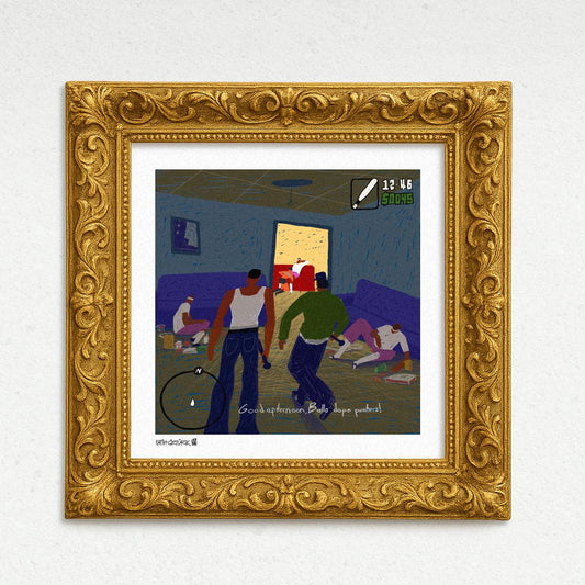 Balla dope pushers! (Fine Art Print-Poster)