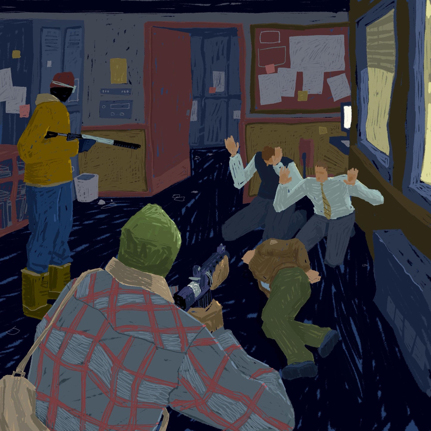 Bank Heist (Fine Art Print-Poster)
