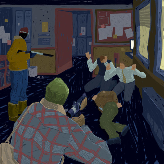 Bank Heist (Fine Art Print-Poster)