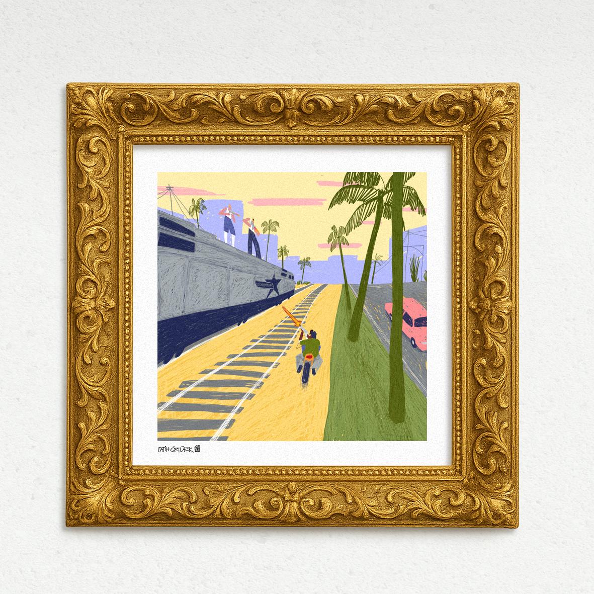 Follow the train CJ (Fine Art Print-Poster)