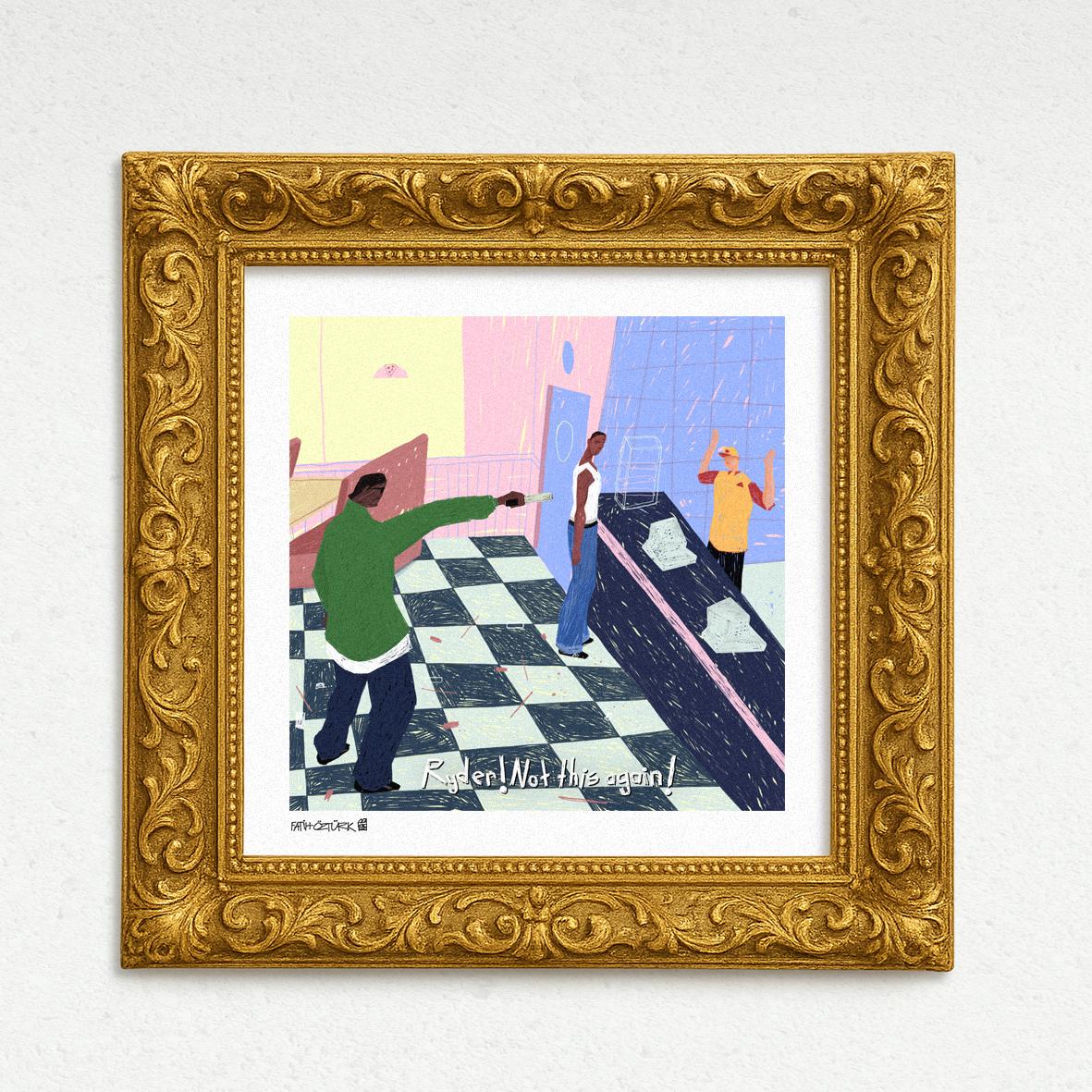 Not this again! (Fine Art Print-Poster)