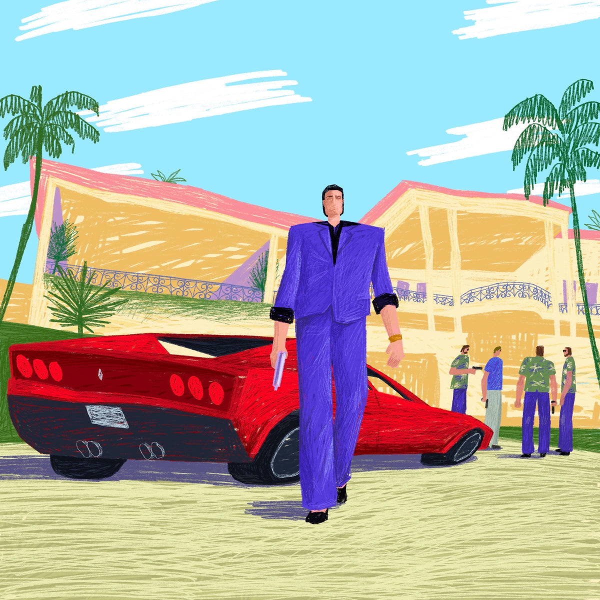 Vercetti Gang (Fine Art Print-Poster)