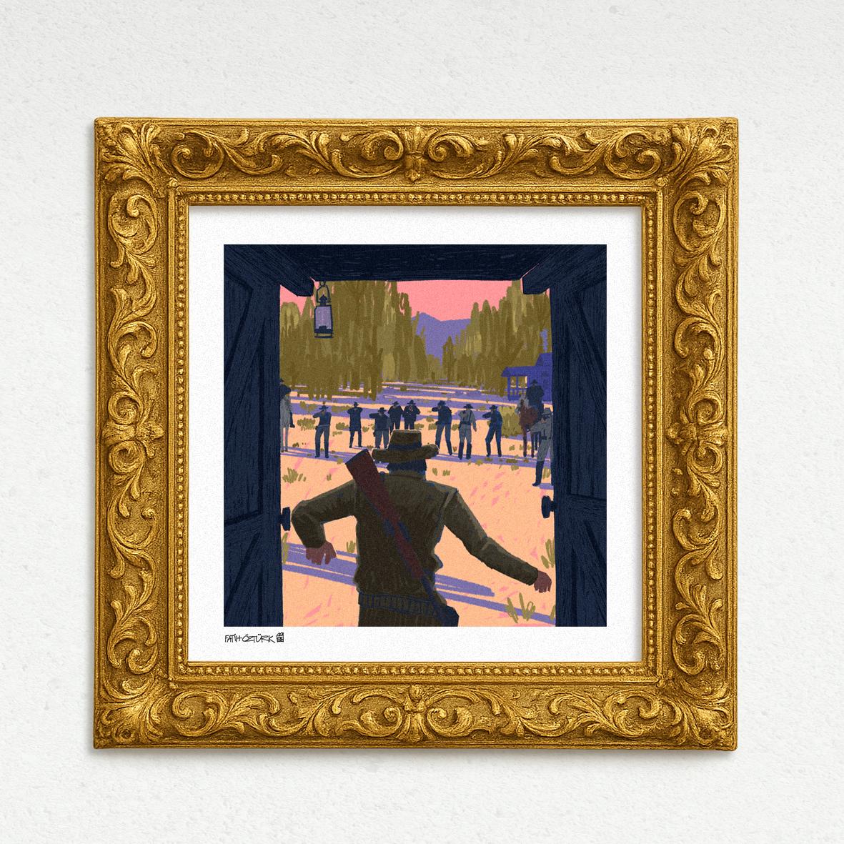 John's death (Fine Art Print-Poster)