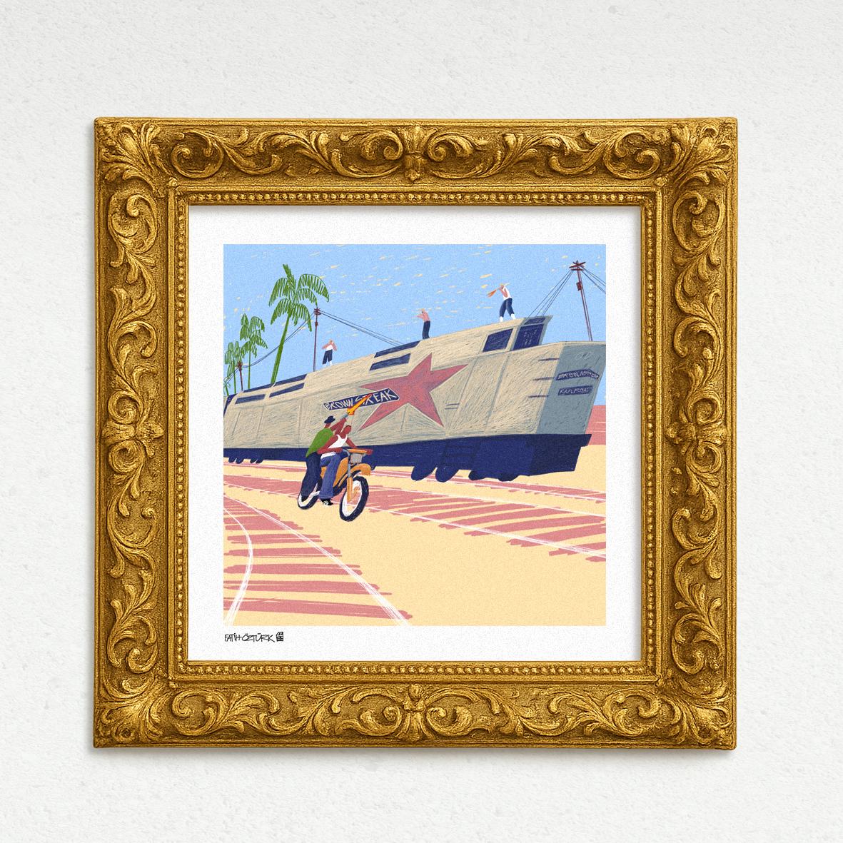 Wrong Side of the Tracks (Fine Art Print-Poster)